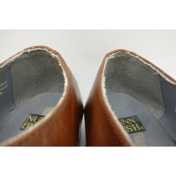 Nunn Bush Brown Leather Adjustable Buckle Slip On Loafers Shoes Men\'s 13 M